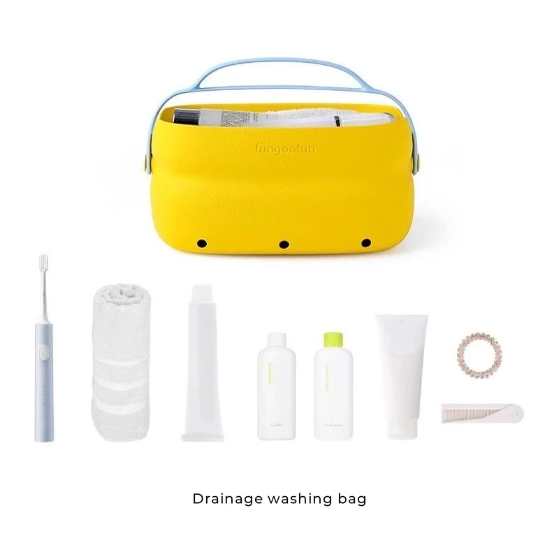 Portable Travel Wash Bag 2-in-1 Dry Wet Separation Bath Storage Bag EVA Large-capacity Travel Washing Bag Makeup Cosmetic Bags