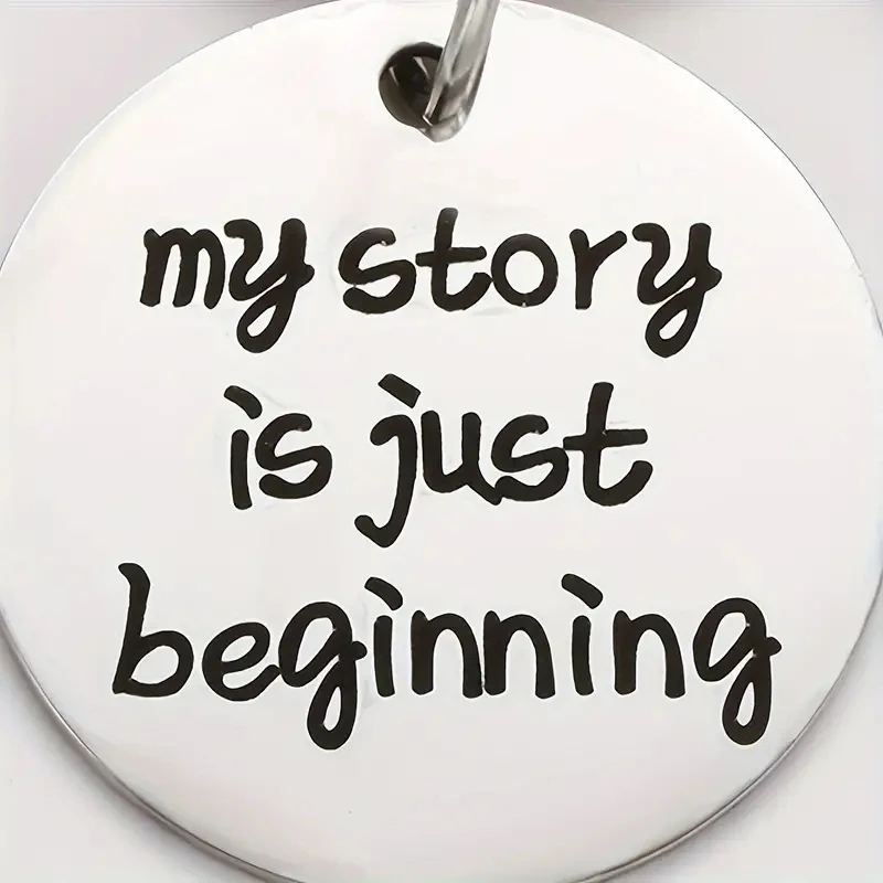 My Story Is Just Beginning KeyChain Ring Bag Backpack Charm Graduation Day Souvenir Gift