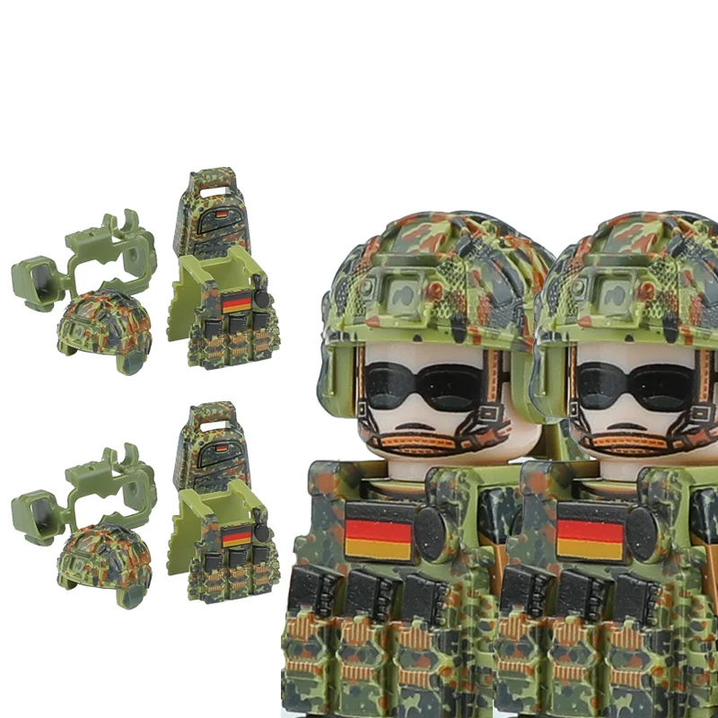 Moderne Spezialeinheiten Deutschland Figuren Bausteine Tarnmuster Angriffsteam Armee Soldat Militärwaffen Spielzeug