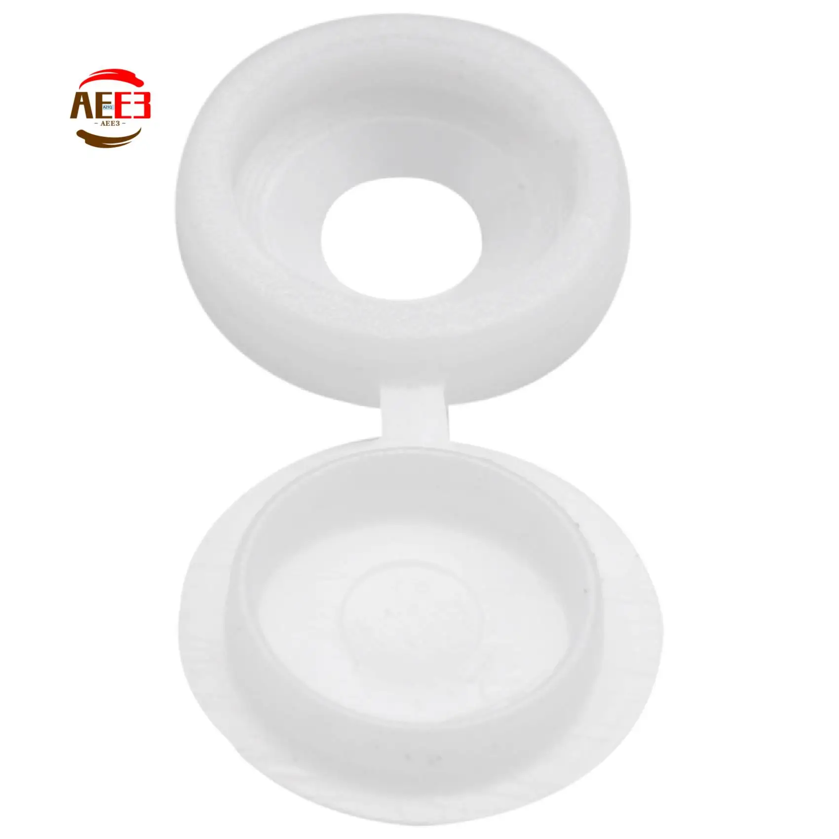 AEE3-200 Pcs Screw Cap Plastic Hinged Screw Head Covers Screw Cover Caps Snap-On Decor