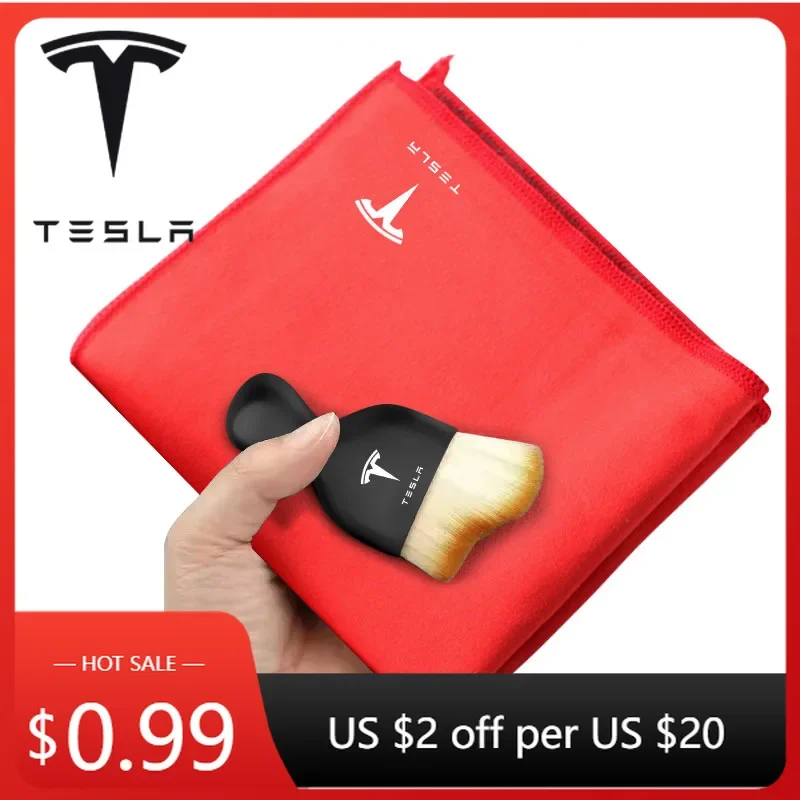 

Car Sticker Tesla For Tesla Model 3 Y S X 2021 2022 Suede Clean Leather Cloth Car Washing Cleaning Tool Air Conditioner Outlet C