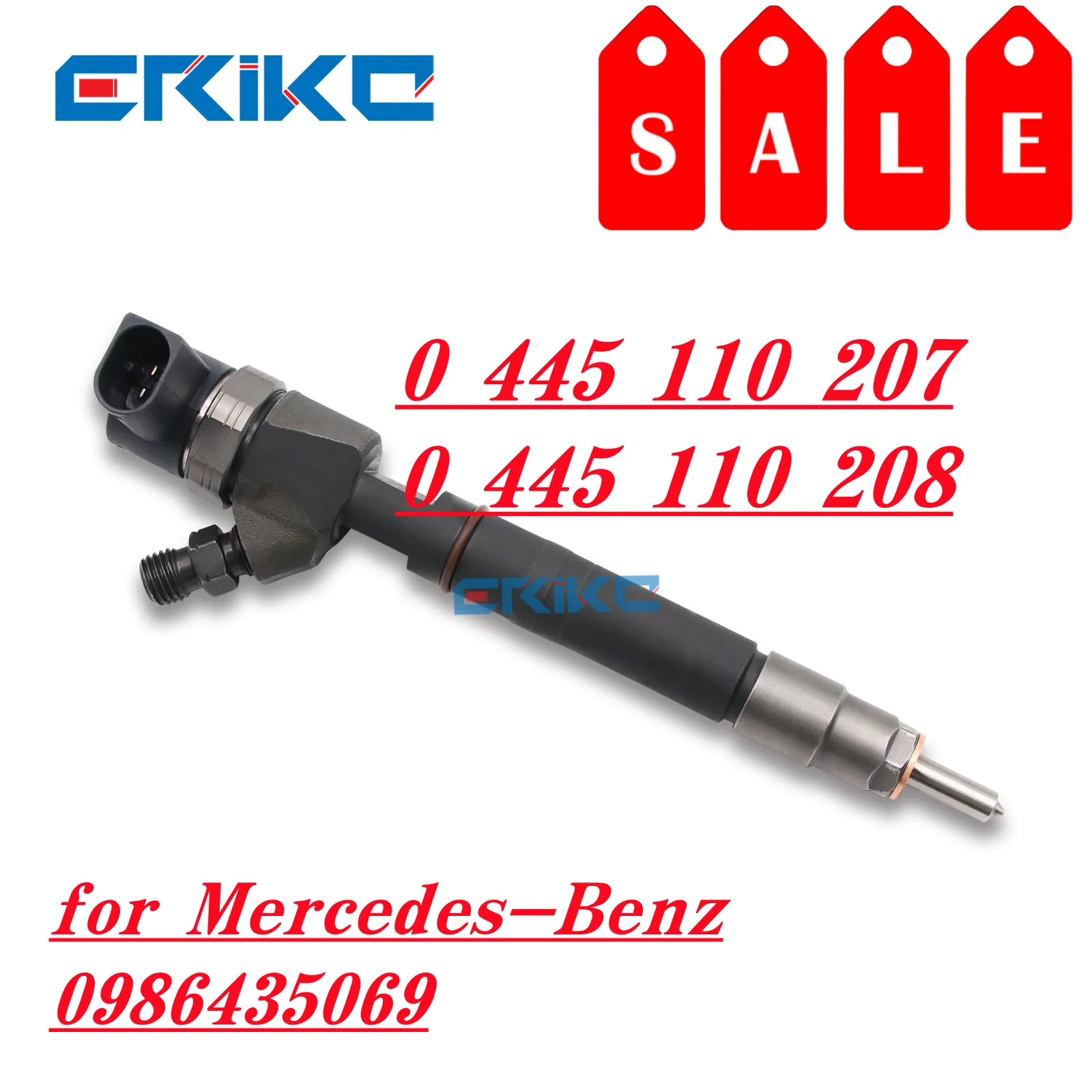 

0445110207 Diesel Fuel Injector A6280700587 Common Rail Injection Npzzle 0445110208 for Bosch Mercedes-Benz 0986435069