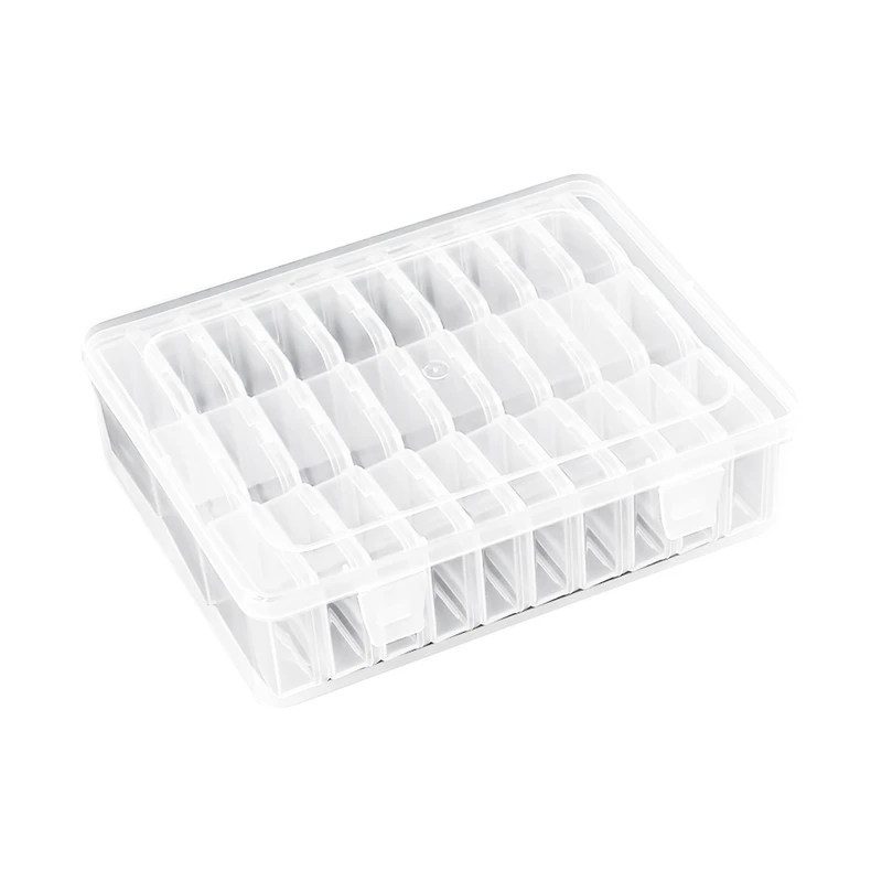 Bead Organizer Box 30Pcs Small Clear Plastic Bead Storage Containers For Jewelry Making DIY Screws Seeds