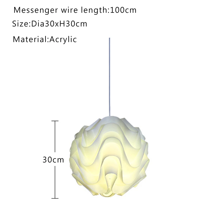 Modern Pendant Lights Hanging LED Lamp For Bedroom Kitchen Dining Room Pendant Chandelier Lustre E27 LED PP Shade Fixture Light image 5