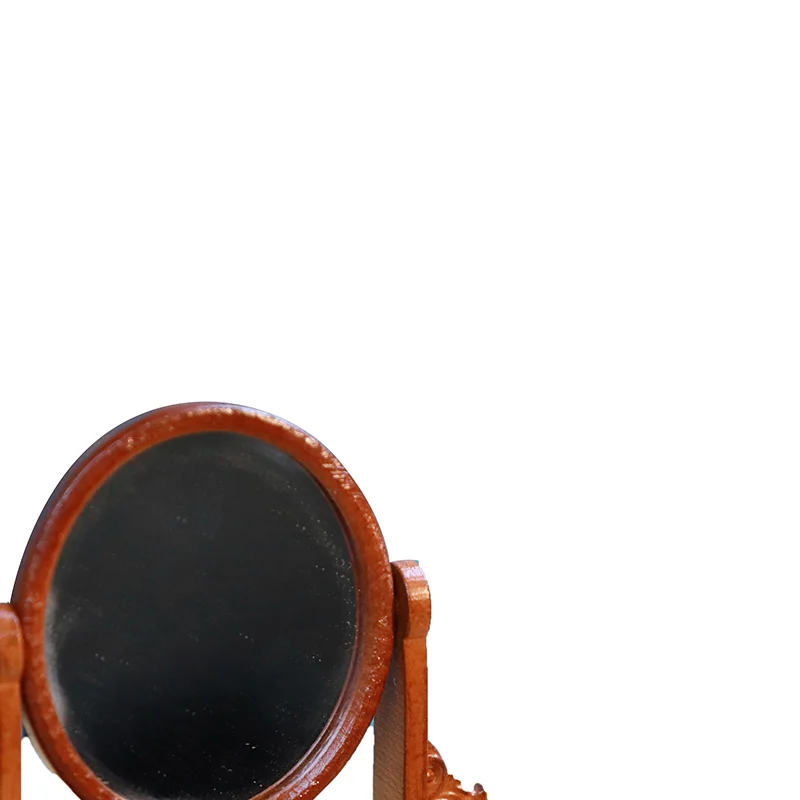 

Миниатюрный деревянный туалетный столик с украшениями и зеркалом для спальни кукольного домика