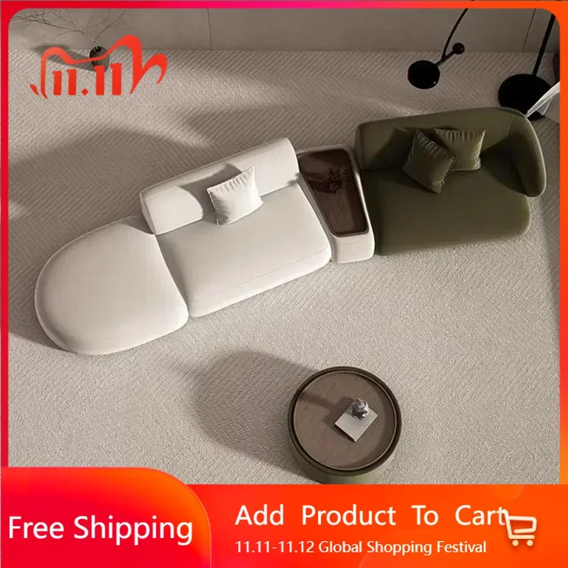 

Postmodern Minimalist Living Room Sofas Lazy Couch Recliner Floor Sofas Luxury Sponge Lounge Minimalist Divano Home Furniture