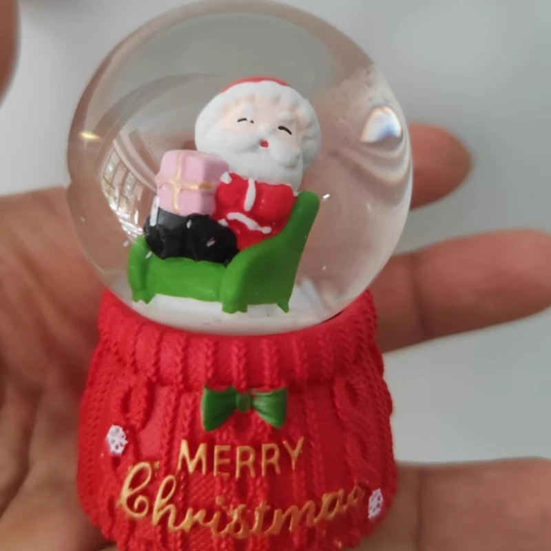 Christmas Gift Crystal Ball Music Music Music Music Box Decoration Ornament Glowing Children Santa Claus Snow Crystal Ball