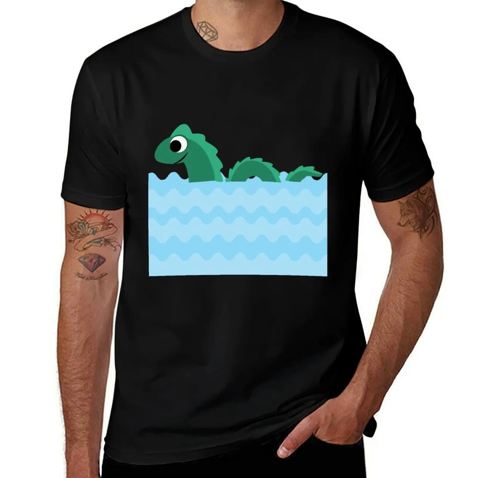 Mysterious Sea serpent T-Shirt t shirts for man cotton funny T-Shirt