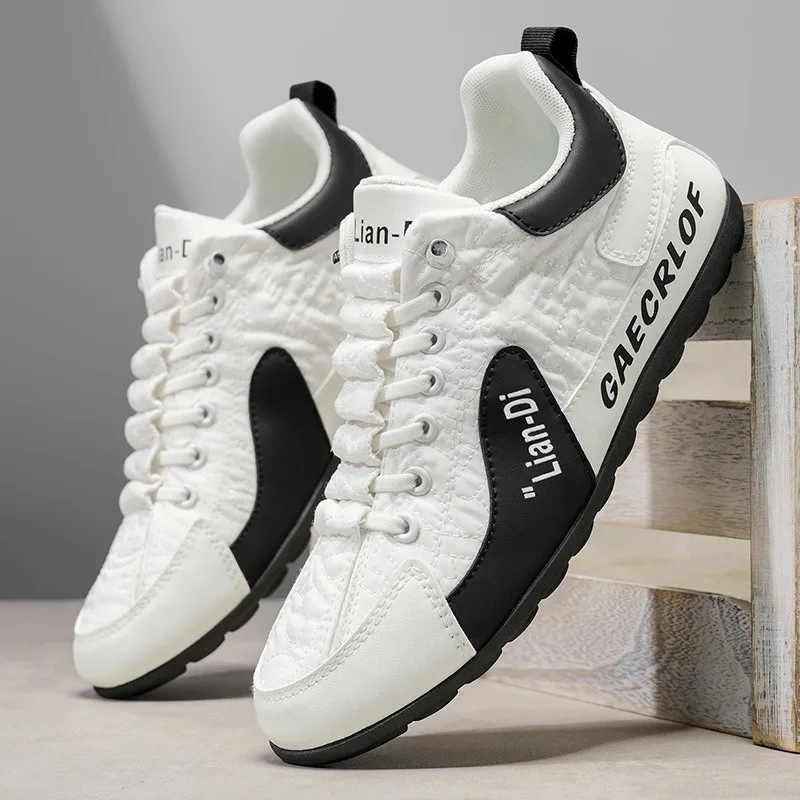 

High Quality Men Shoes Fashion Sneakers Light Pu Leather Casual Oes Walking Flats Luxury Tennis Shoes for Men Sport Running Shoe