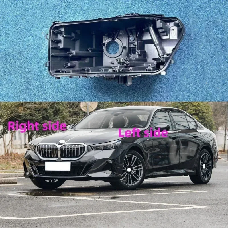 For BMW 5 SERIES 2024 Headlight Base Replacement Headlamp House Headlight Black Back Rear Shell