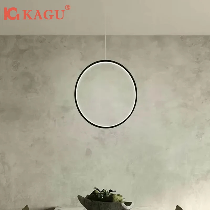 

Minimalist Black Gold White LED Pendant Lights For Dining Room Bedroom Kitchen Indoor Fixture Nordic Style Hanging Chandeliers