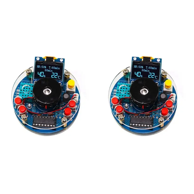【KITCHEN GADGET】2X DIY USB Humidifier Atomizing OLED Display Temperature Humidity Circuit Board Kit Manufacturing Welding Exerci