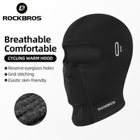 ROCKBROS Fleece Cycling Face Mask Elastic Breathable Warm Full Balaclava & Windproof Scarf for Men & Women Autumn/Winter Skiing