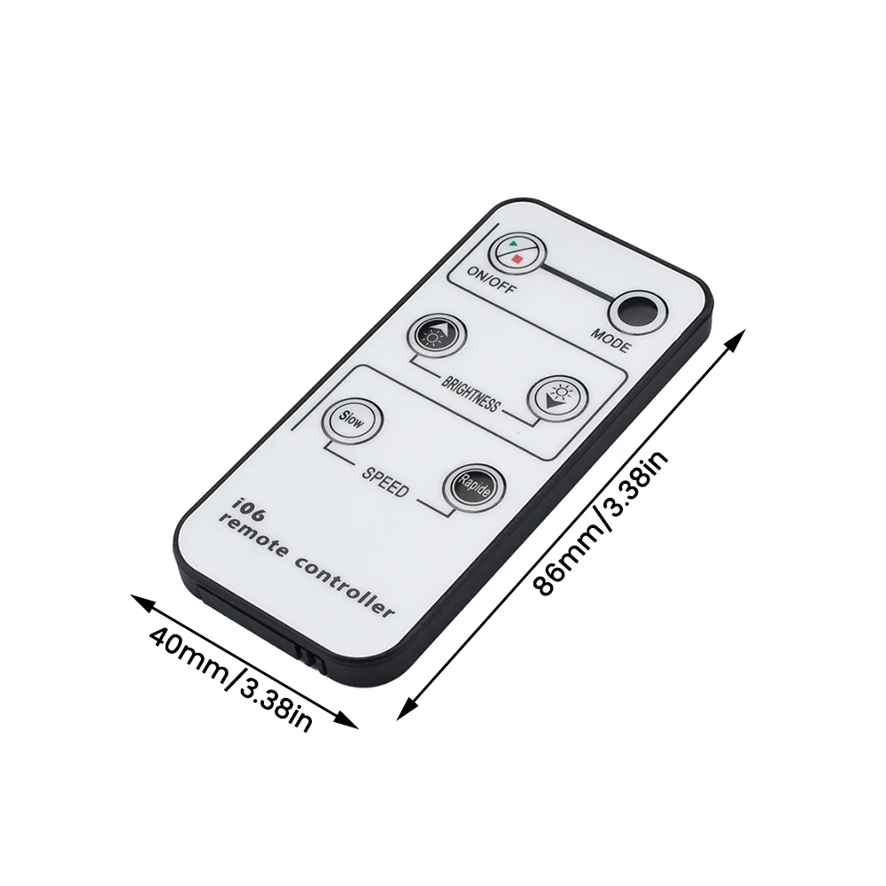 Mini Remote Control Dimmer for Single Color LED Strip LED Ribbon LED Tape DC5-24V 12V 6A 72W IR 6 Key Remote Controller