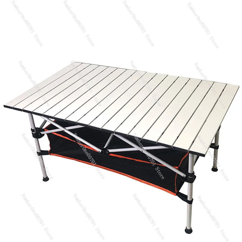 Outdoor Folding Table Table and Chair Camping EquipmentPortableAluminum Alloy CarOutdoor Meal Stall Egg Roll  Folding