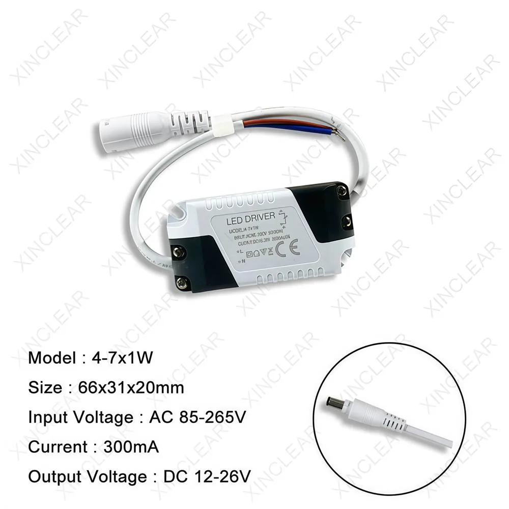 Блок питания AC-DC для светодиодных драйверов 3Вт 4-7Вт 8-12Вт 12-18Вт 24-36Вт 40Вт 48Вт 50Вт для ламп-трубок, панельных светильников, осветительных трансформаторов