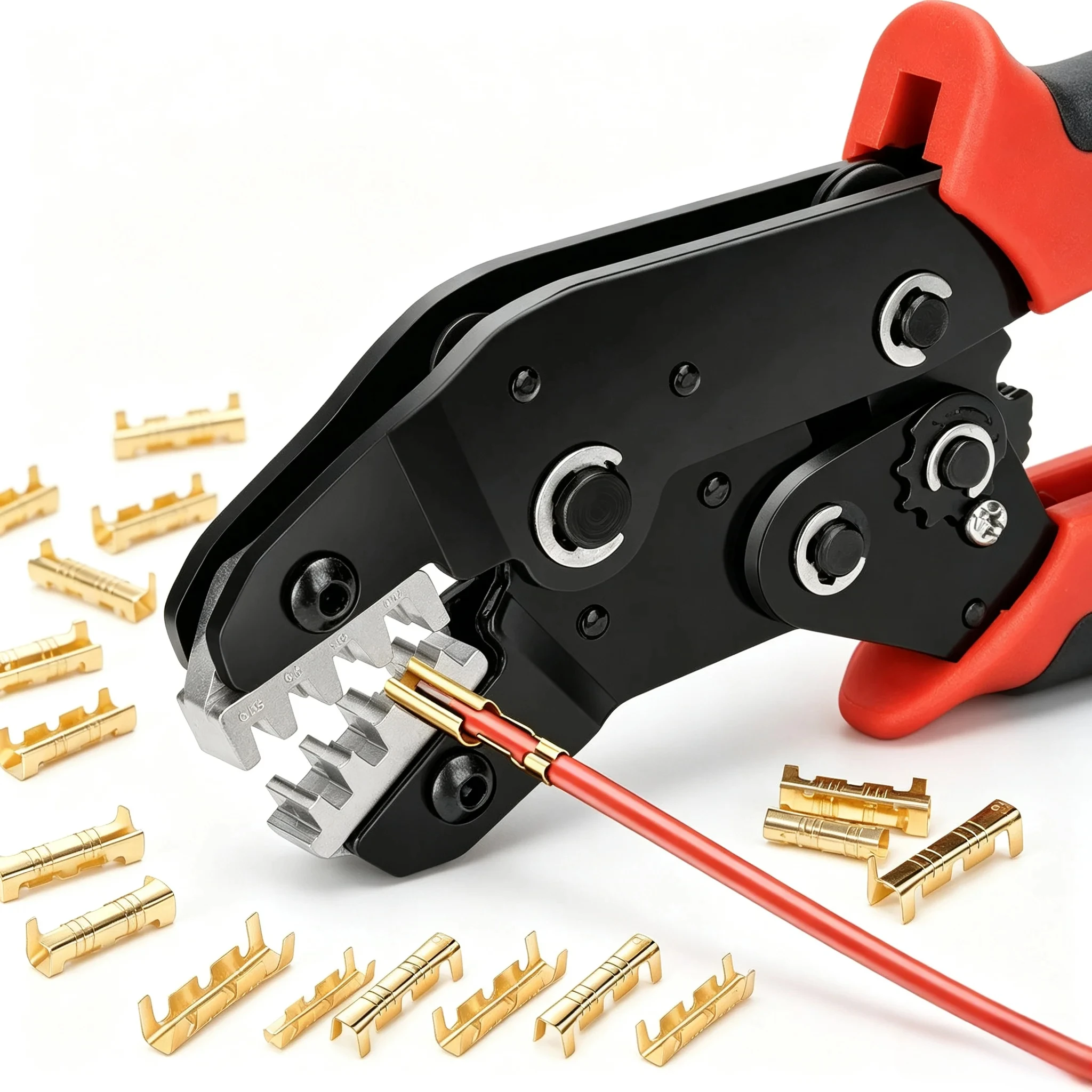 300Pcs Docking Terminal 453 U-shaped Wire Connector Crimping Plier Sealed Sleeve Insulation Electrical Crimp Terminals Crimper