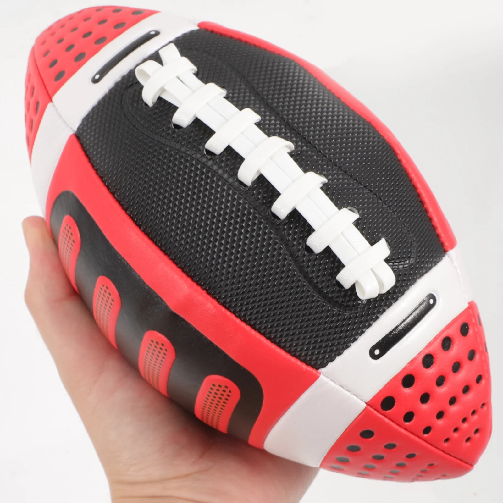 

1pc Eco-Friendly Kids Rugby Ball Elastic Outdoor Training Football Improve Hand-Eye Coordination Portable Exercise For Toddlers
