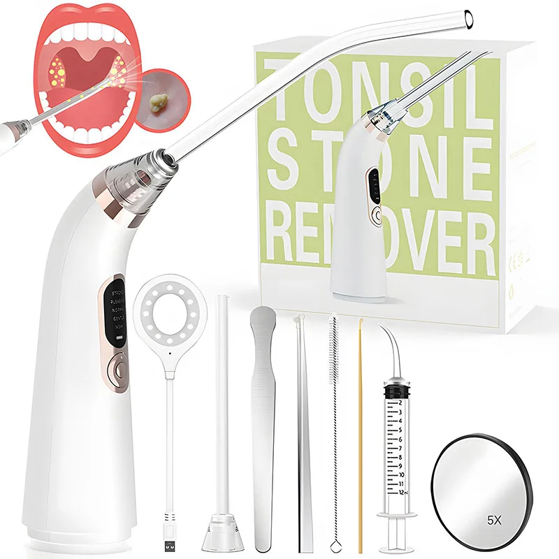 Tonsil Stone Remover Tonsil Irrigator Suit Gum Care Device Mouth Cleaner Eliminate Cavity Odor