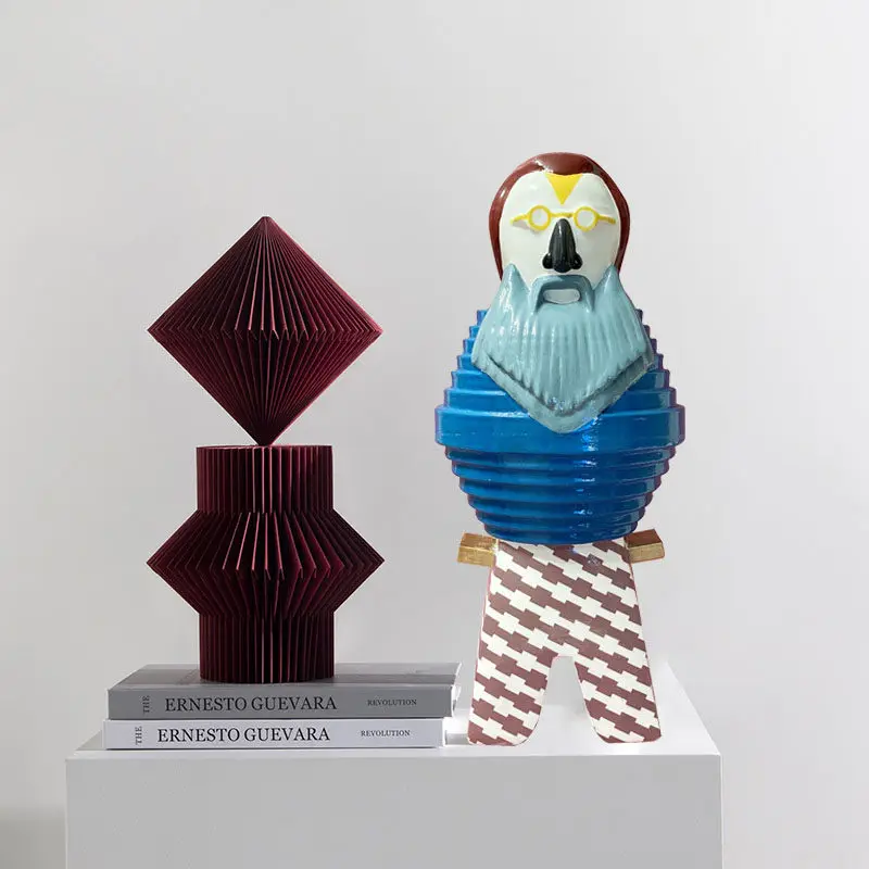 Ceramic Figurines for Interior Creative Luxury Art Ornament Nordic Modern Office Figurines Home Living Room Decoration Gift