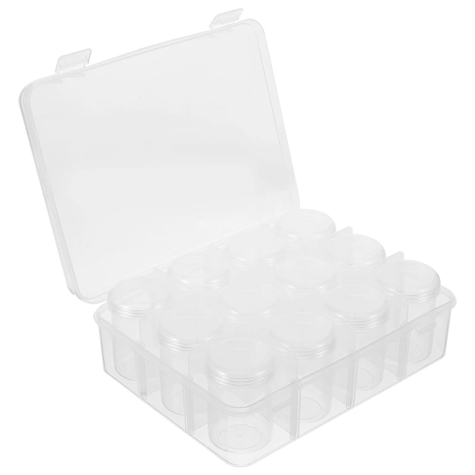 

1 set Bead Storage Box Clear Multi-Grid Compartment Organizer For Diy Craft Portable Plastic Beads Container