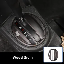 Wood Grain Car Interior Styling Inner Gear Panel Sticker Cover for Honda Fit Jazz 2008 2009 2010 2011 2012 2013