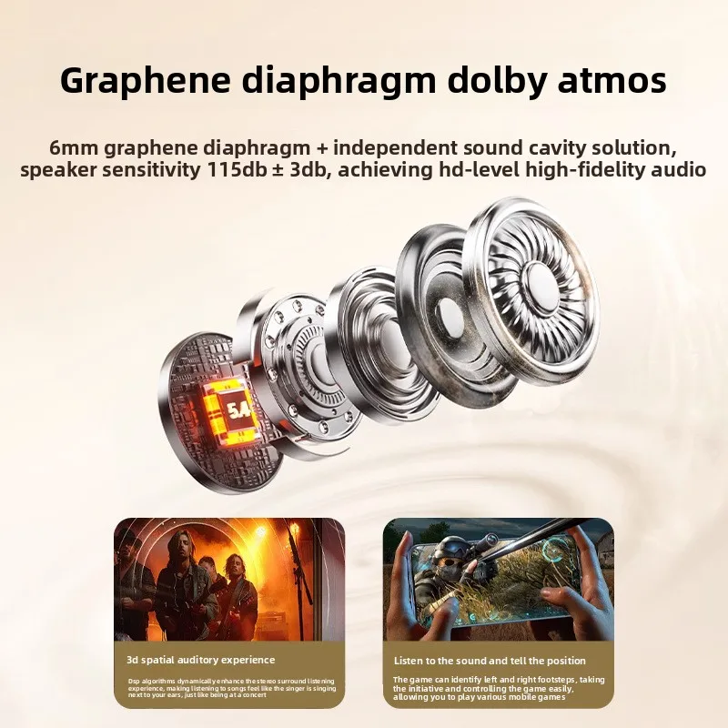 2026 سماعات النوم الجانبية النوم دون ضغط سماعة إلغاء الضوضاء مقاوم للماء داخل الأذن سماعة لاسلكية تعمل بالبلوتوث #4