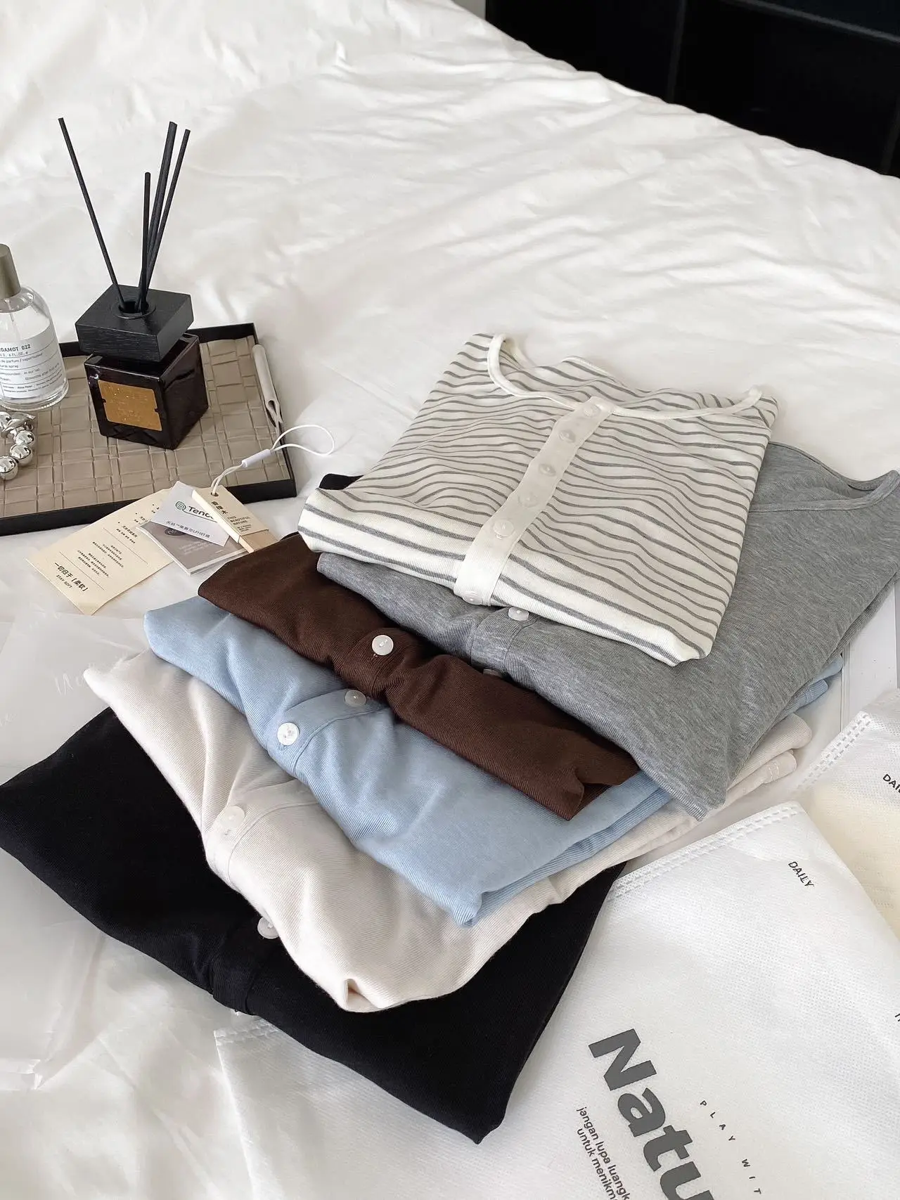 2026 Damen Herbst Dünne Basic Langarm T-Shirts O-Ausschnitt Gestrickte Lyocell-Wollmischung Pullover Lässige Oberteile für Damenmode – Detail 16