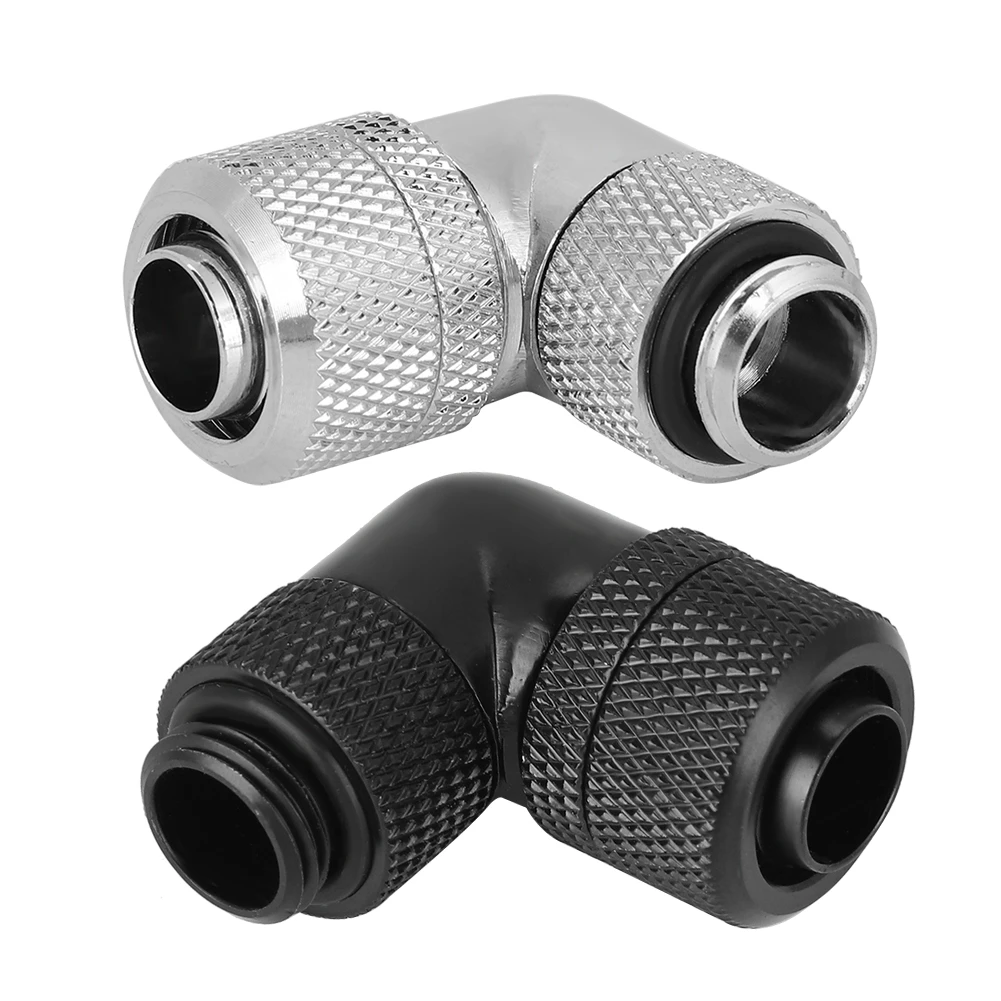 

G1/4 Thread Water Cooling Fitting Thin Tube 90° Right Angle Elbow Elbow Water Cooling Fitting