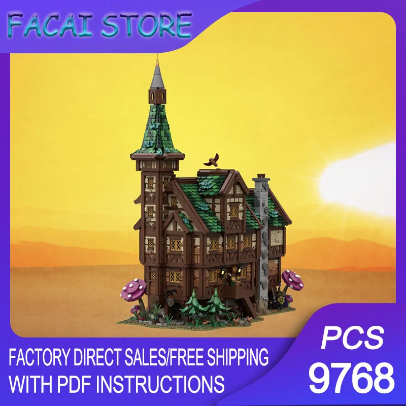 

Конструктор Moc Building Bricks: Гостиница «Пять голодных троллей» — Серия «Средневековая деревня», Технологические блоки, Подарки, Рождественские игрушки, Сборка своими руками