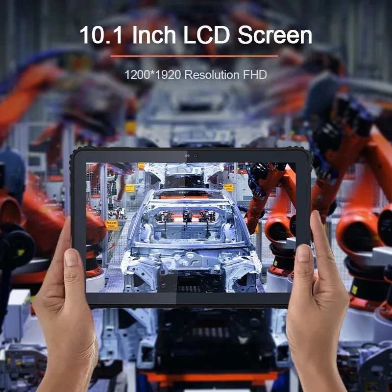 New Industrial IP68 Rugged Tablet 10.1" 1920x1200 IPS Touch Screen Octa Core Dual-band WIFI 4GB+64GB Android SIM Card Slot 4G