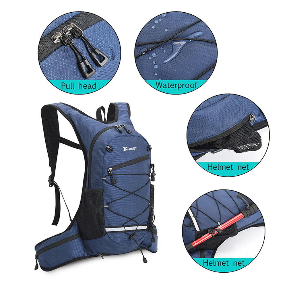 Mochila de hidratação com bexiga hidratada 1L, mochila pequena corrida com sistema de hidratação, jogging para homens e mulheres, 1pc