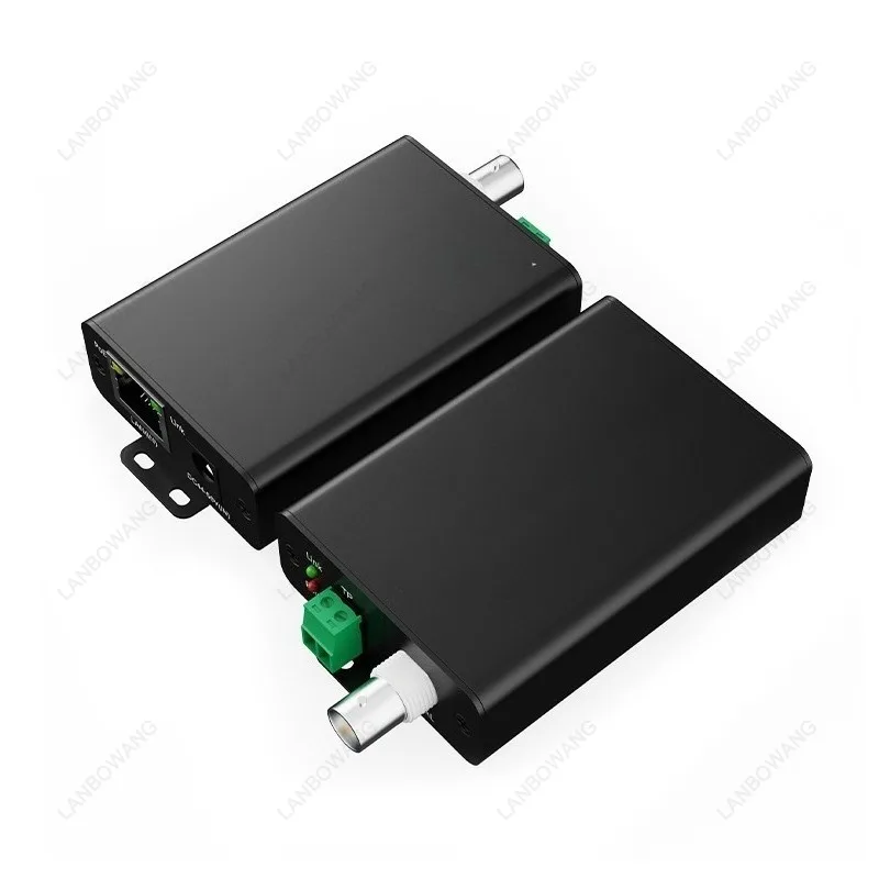 Suitable for Standard POE Network Coaxial Extender EOC+POE Coaxial Converter Coaxial Twisted Pair Transmission for 500 Meters