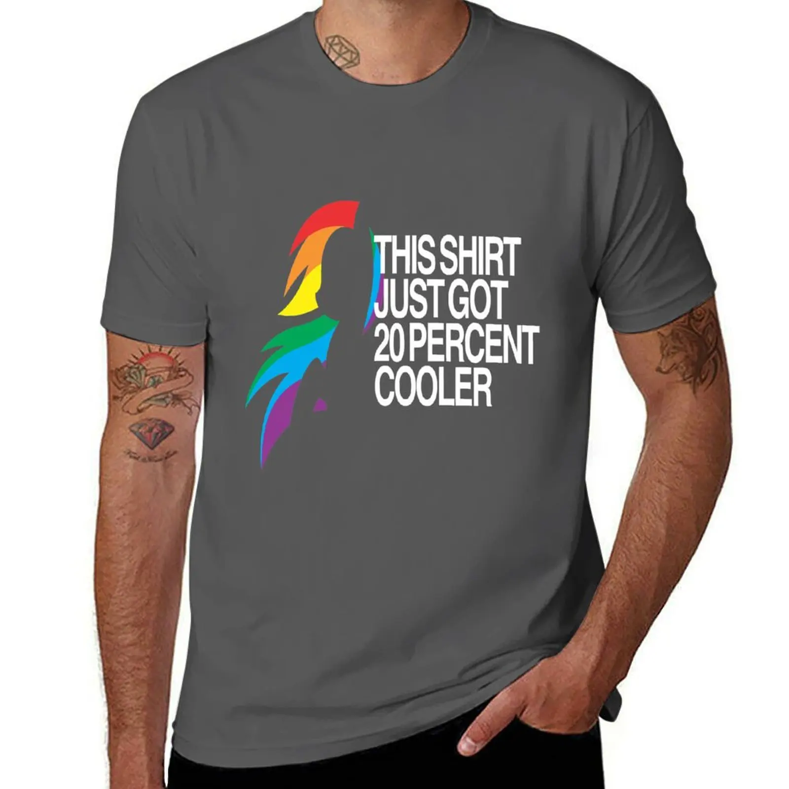 

Cooler MLP 20% T-Shirt Basic Crew Neck Short Sleeve Top