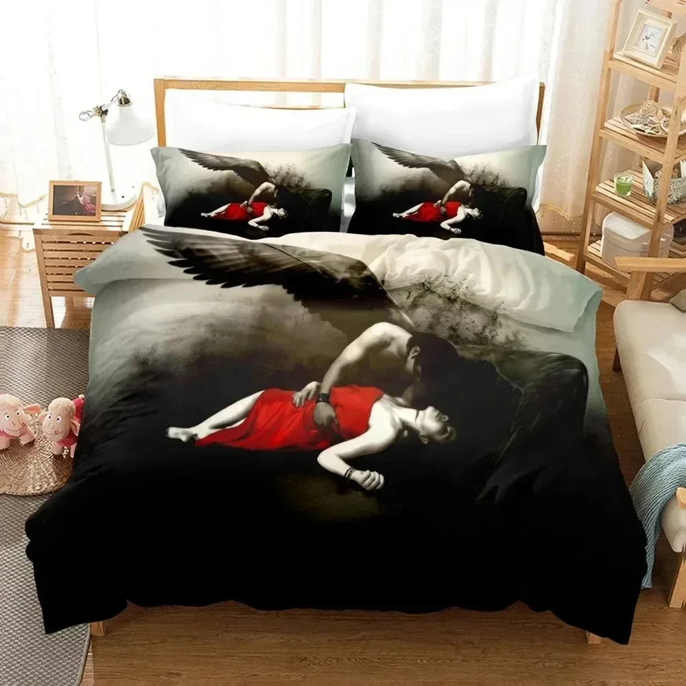 New Style Angel Boys Bedding Set For Bedroom Soft Modern Bedspreads Comefortable Kids Duvet Cover Quilt Cover And Pillowcase