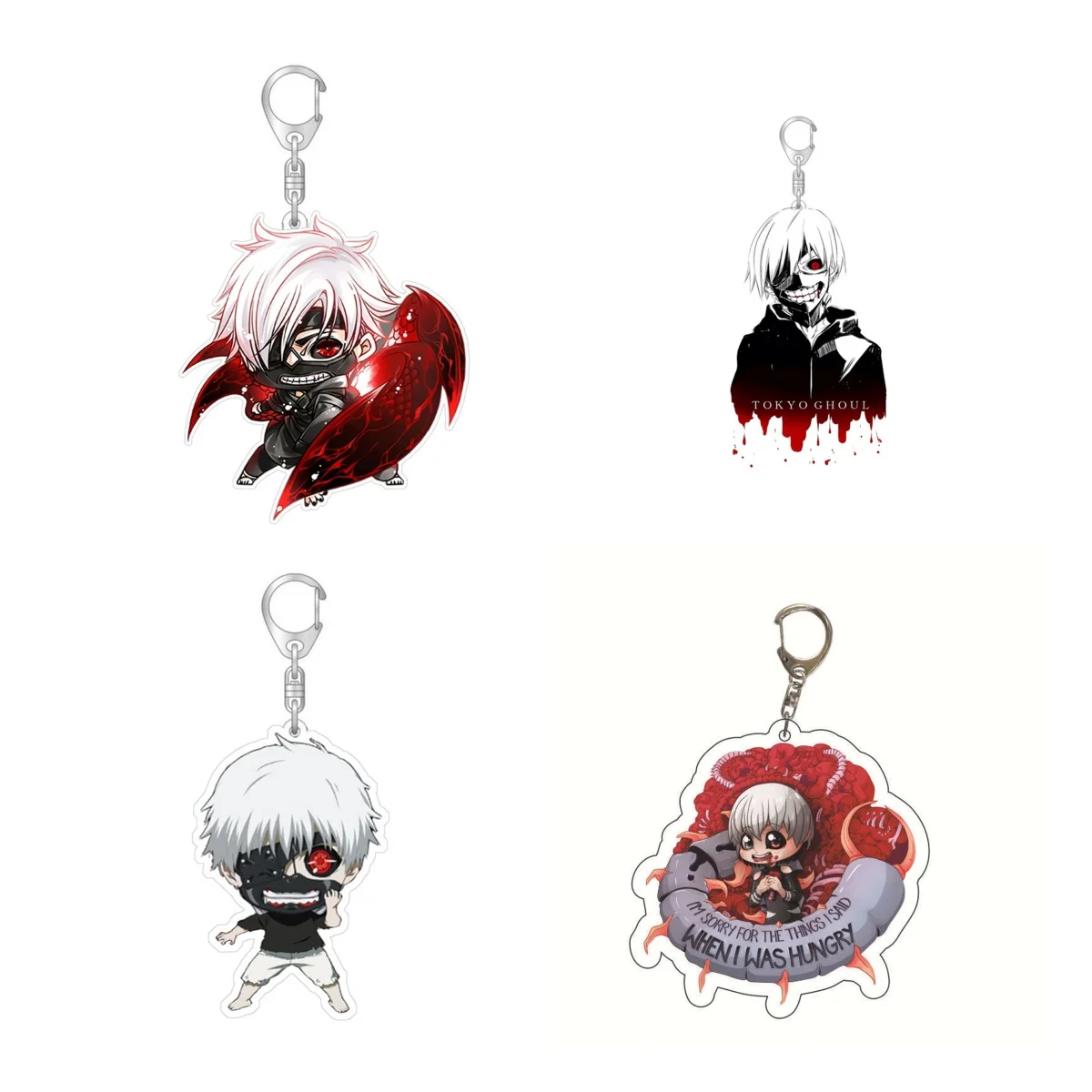 Anime GOODS Acrylic Keychain cute y2k Tokyo Ghoul keychain for bag keys car key bag backpack collection display accessories