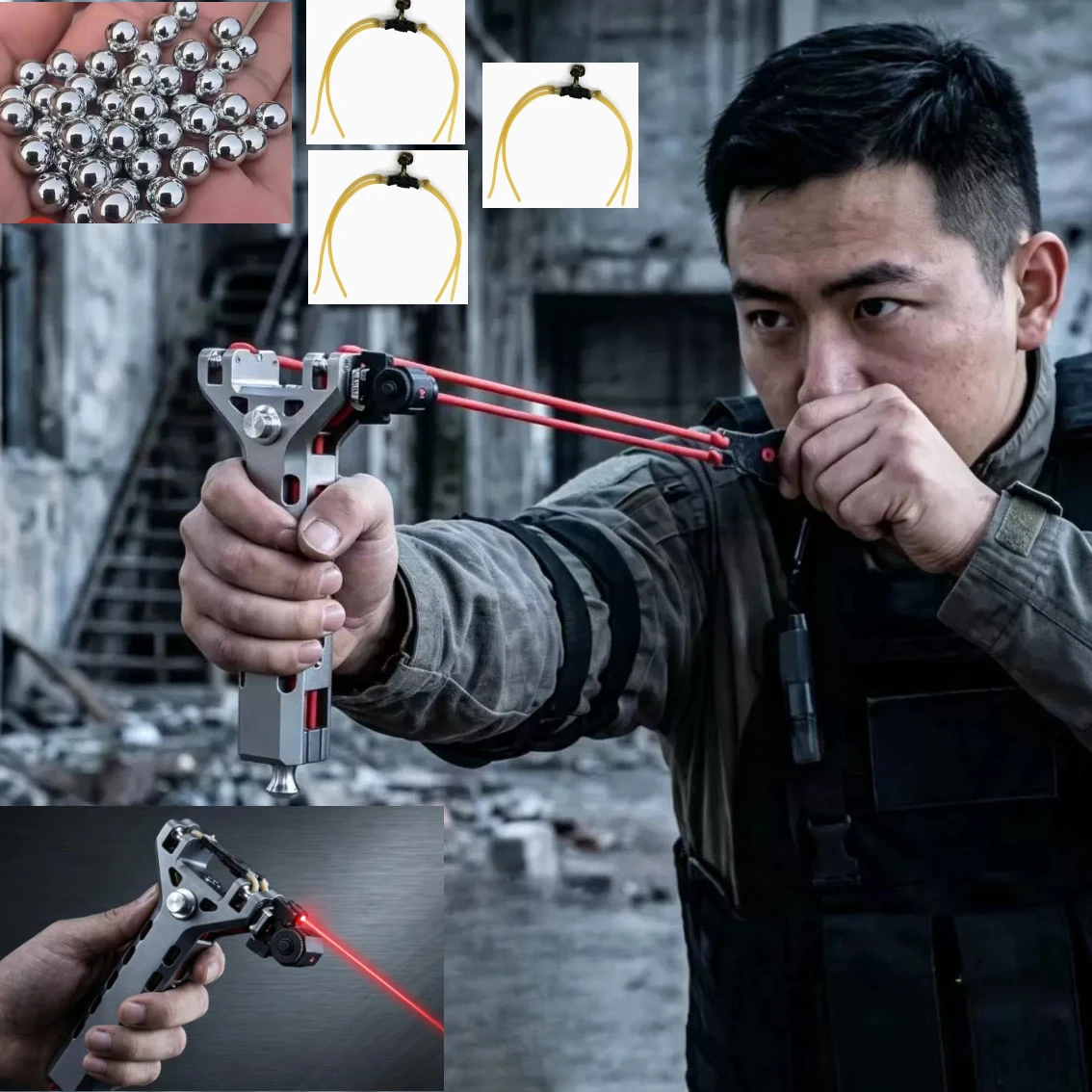 NEW Outdoor Competitive Hunting Tools with Automatic Slingshot and Powerful Adult Specific Use