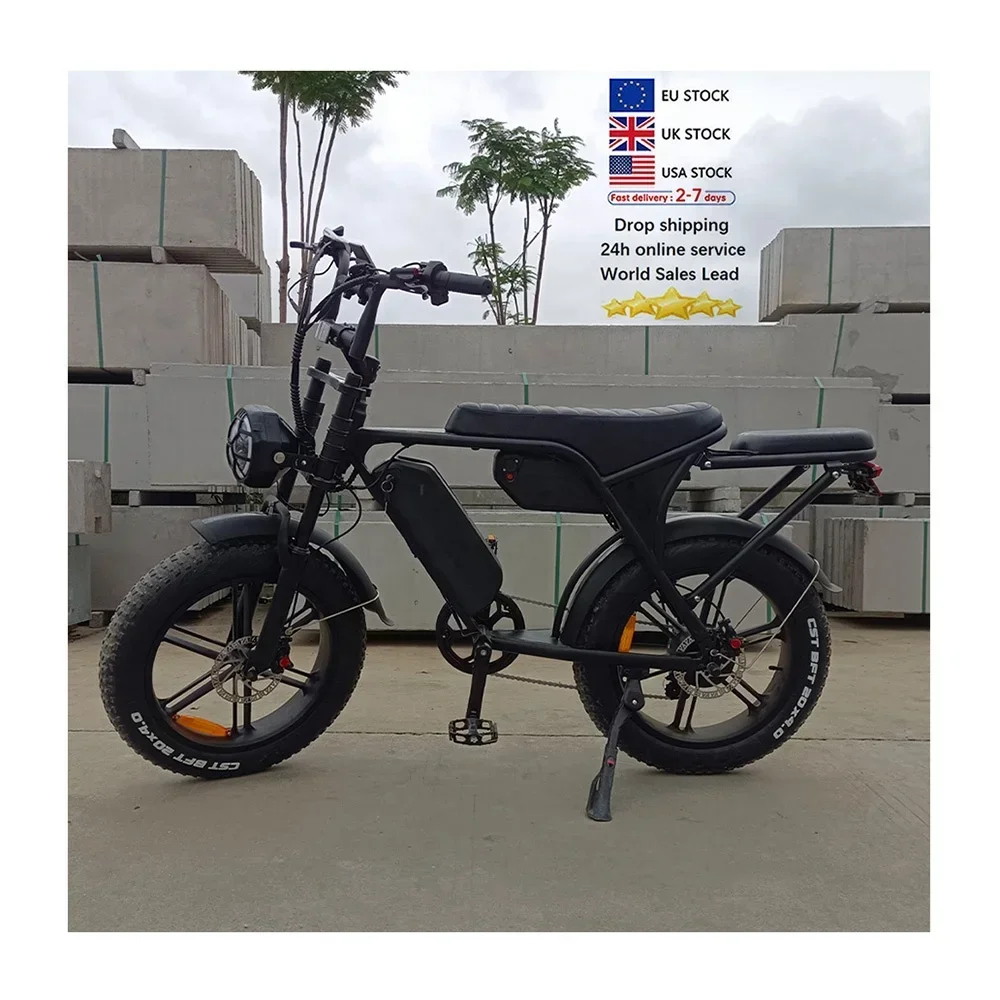 ¡Original a estrenar! Ventas calientes V8 MAX e-bike de largo alcance de litio todoterreno montaña ebike neumático ancho bicicleta eléctrica e bicicleta