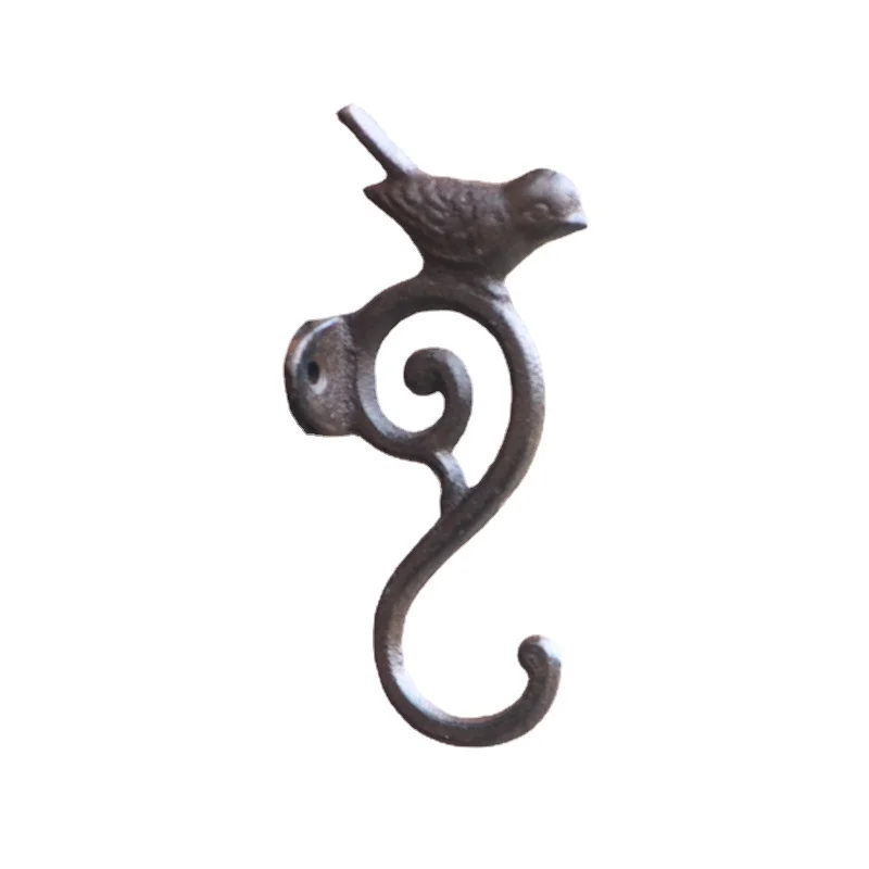 Cast Iron Retro Hook Entrance Foyer Key Clothes Hanger Creative Bird Bedroom Living Room Wall Decoration Hook