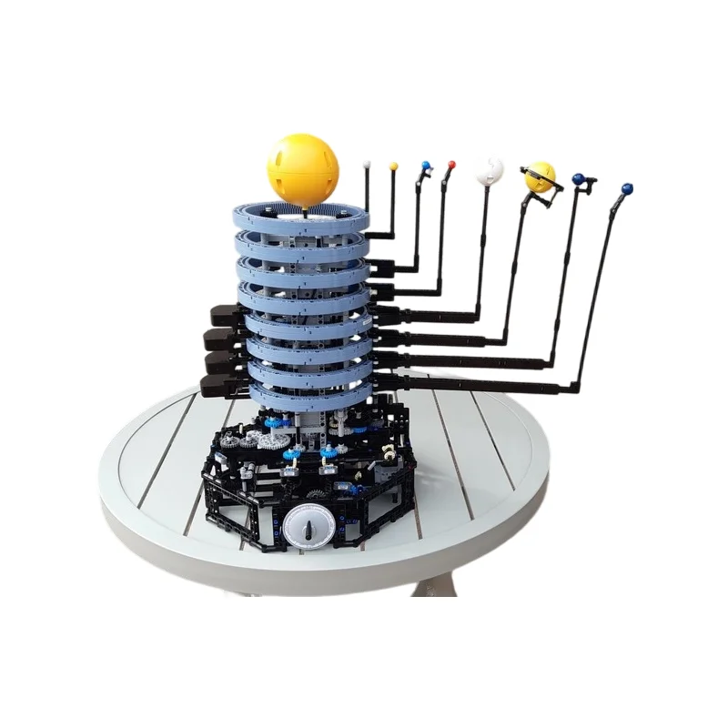 

Креативный конструктор MOC для сборки модели Солнечной системы, механическая модель планетарной орбиты для научных коллекций и демонстрации