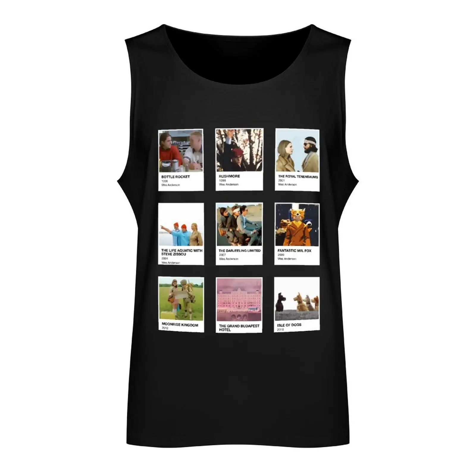 Pantone Wes Anderson in a black background Tank Top best selling products Men's t-shirt