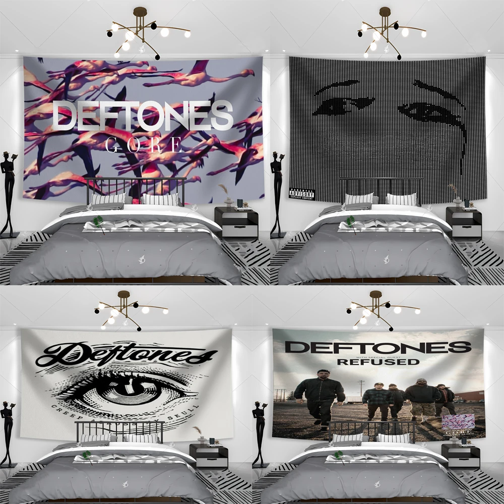 3x5ft Hip Hop Singer Star Deftones Album Hanging Bohemian Tapestry Bohemian Wall Tapestries Mandala Kawaii Room Decor