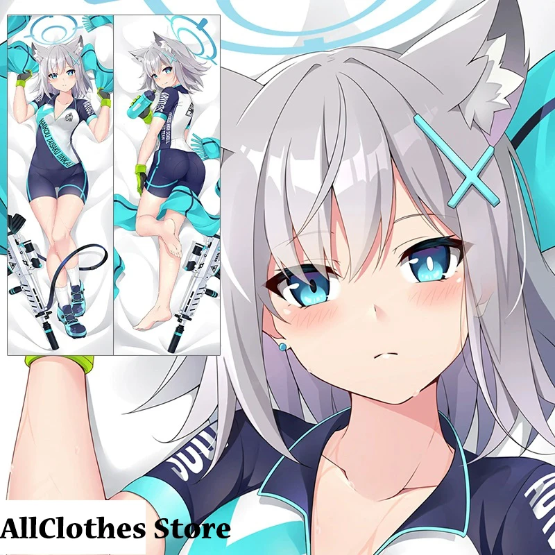 

Синий архив Sunaookami Shiroko Dakimakura, чехол для подушки в стиле аниме, отаку, подарок подруге, Waifu, обнимающая подушка для тела, наволочка