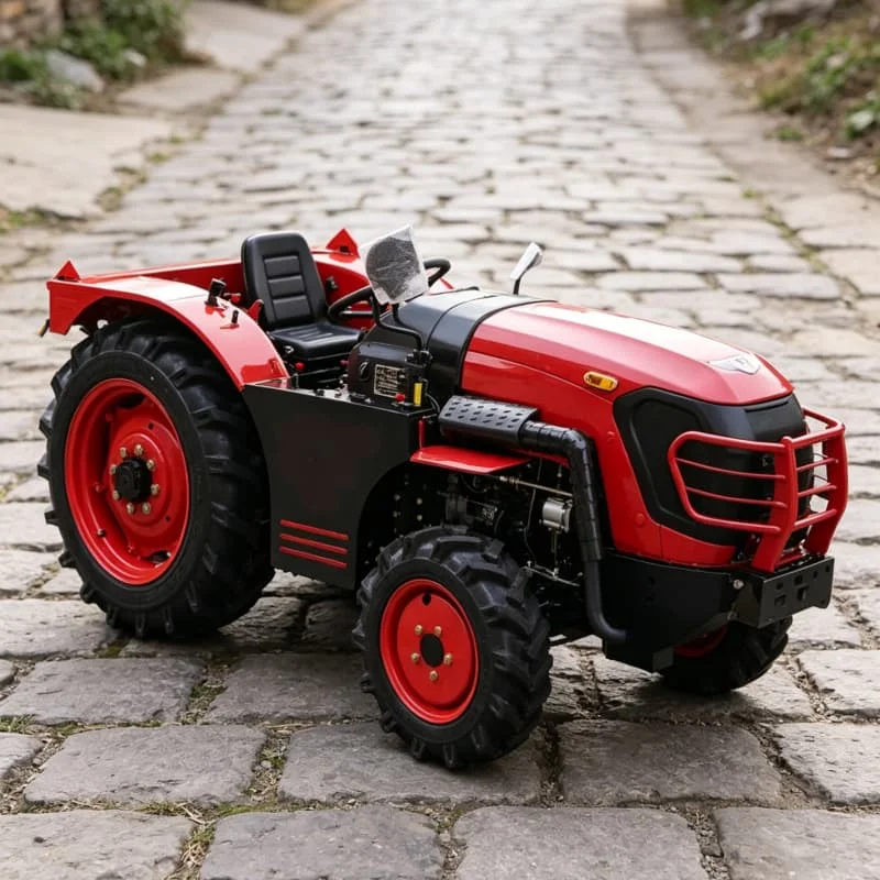 

Customized 4WD Tractor for Orchard and Farm Dual‑Use, Four‑Wheel Rotary Tiller, Wheeled Plowing Machine, High‑Power Cultivating