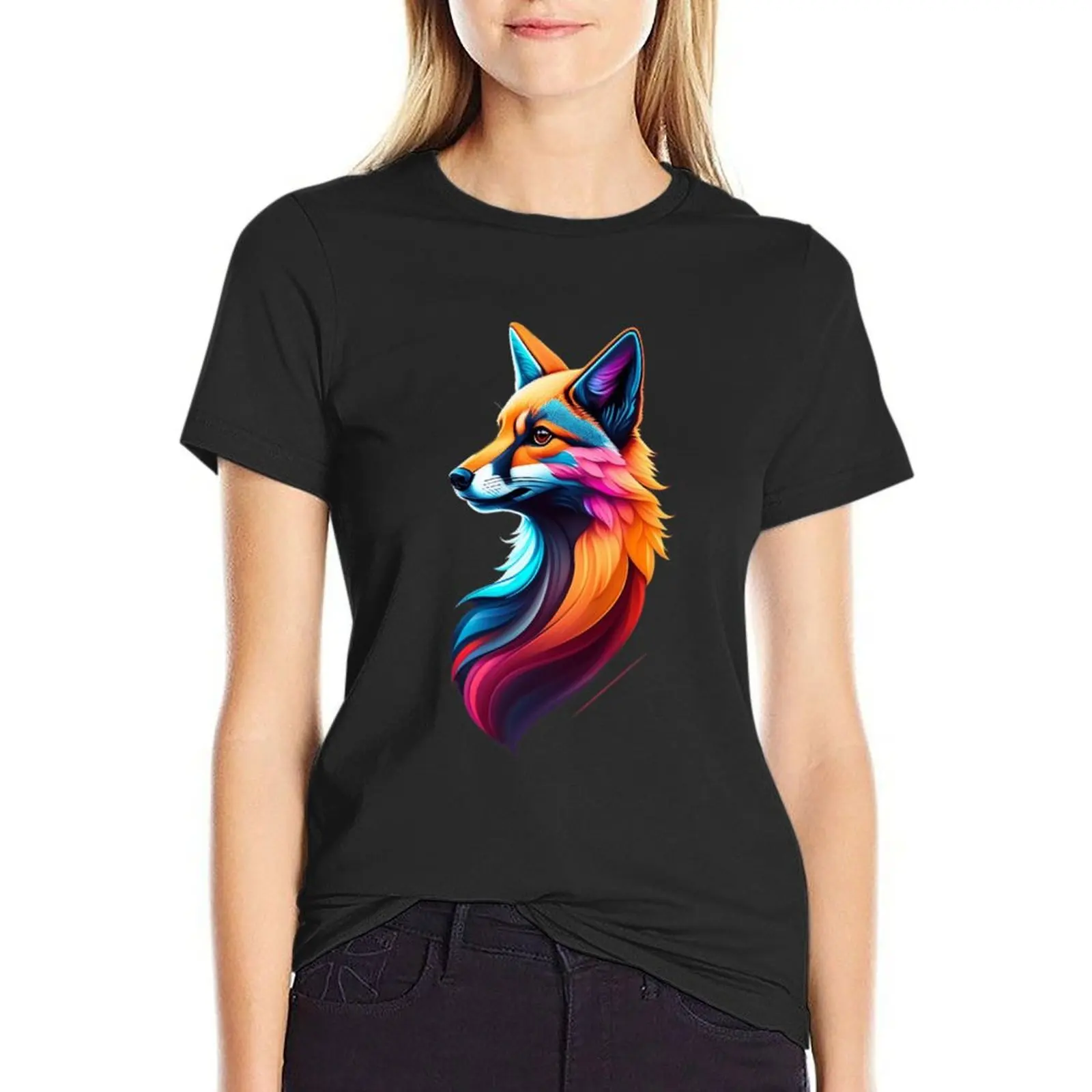 What Does The Fox Say T-Shirt new edition sublime Female clothing plus sizes Woman fashion