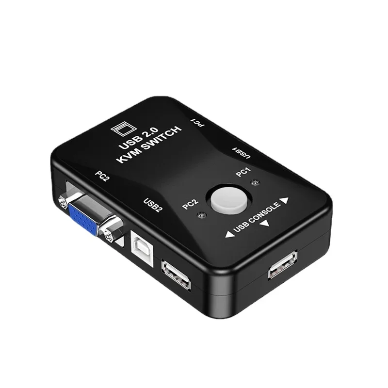 

Factory Direct Sale 2-Port Manual USB KVM Switch - USB 2.0 Switcher