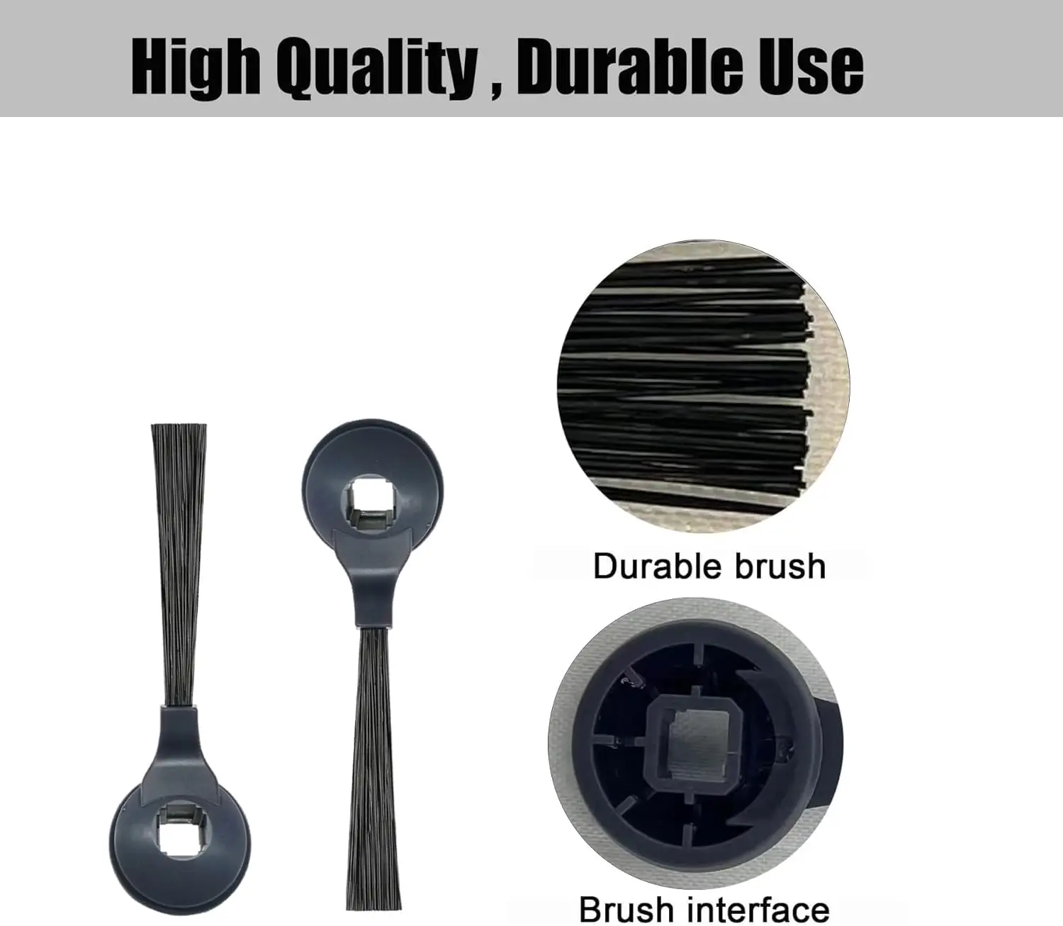 Side Brushes Compatible with  Robotic Vacuum IQ RV1001AE(R101AE) AV2501AE RV2502AE AV911S EZ R101(RV1001) RV1000 RV1012AE RV1001