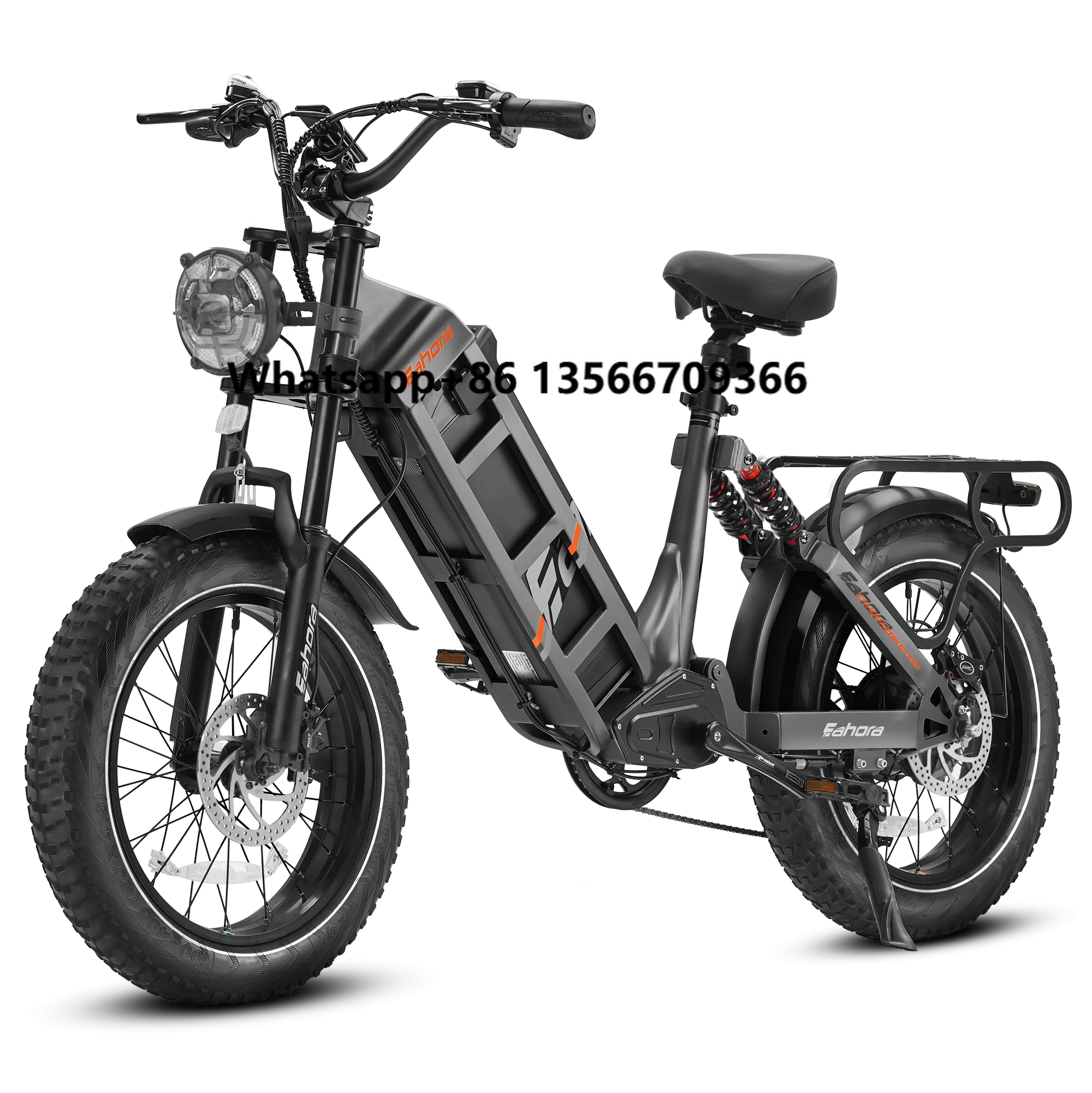 

Eahora Juliet 20-Inch Fat Tire Electric Bicycle 1200W 60Ah Battery 48V Long Range Hybrid Mountain City Electric Bike 34MP Ebike