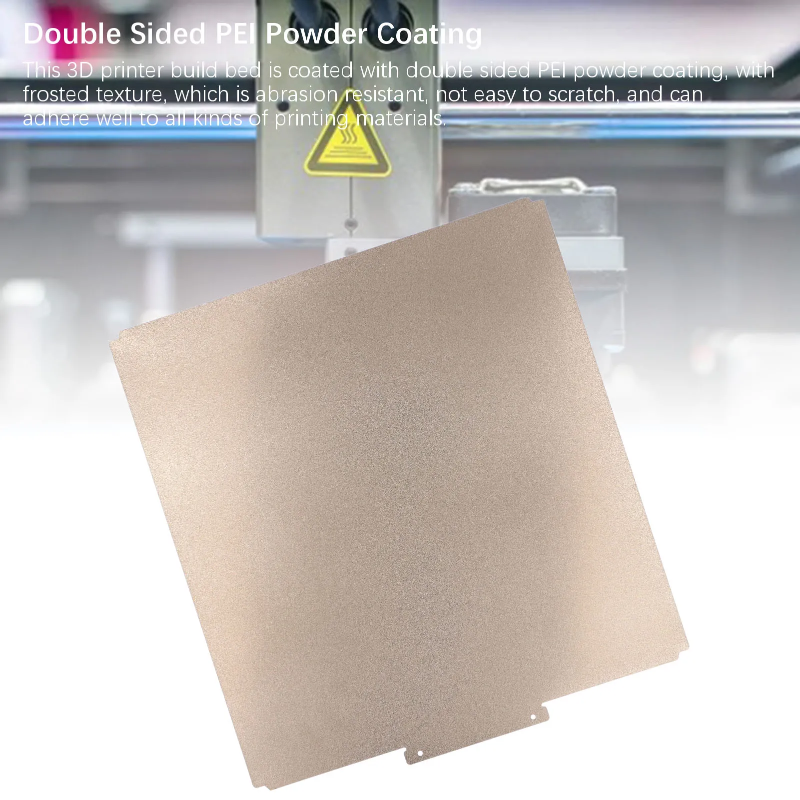 منصة بناء طابعة ثلاثية الأبعاد 347x368 مللي متر 0.5 مللي متر سمك مزدوج الوجهين PEI لوحة بناء لـ Raise3d Pro3 #5