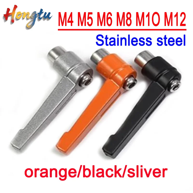 

Hongtu M4 M5 M6 M8 M10 M12 M16 stainless steel/steel Clamping Lever Machinery Adjustable Handle Locking Female Thread Knob 1PCS
